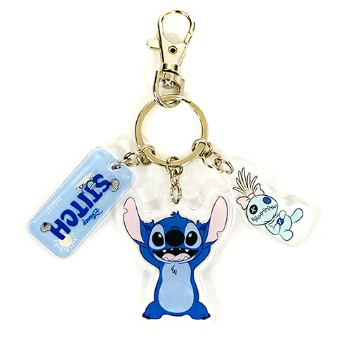 楽天市場】スティッチ 3連 アクリル キーホルダー SB ブルー 20188