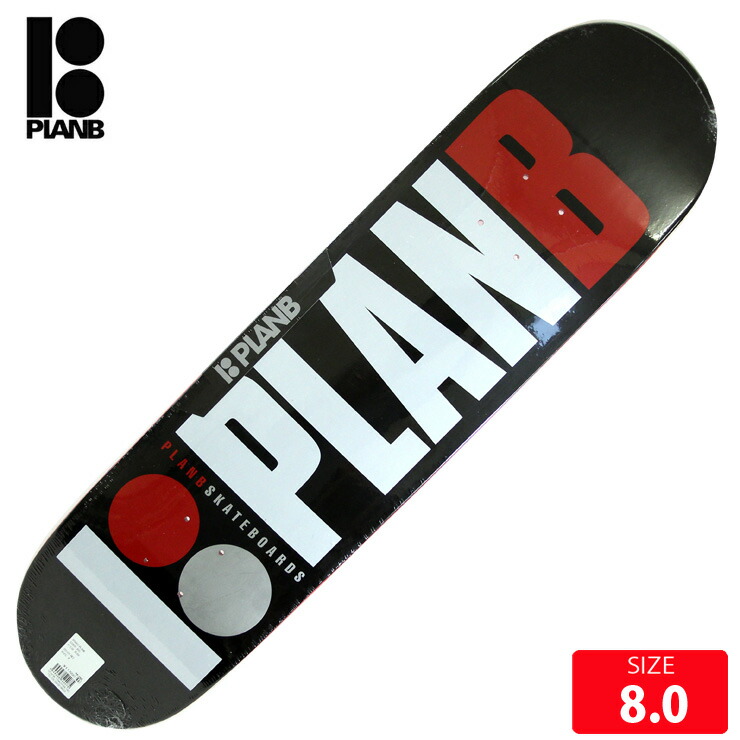 楽天市場】スケボー デッキ プランビー PLAN B TEAM RED DECK 8.0