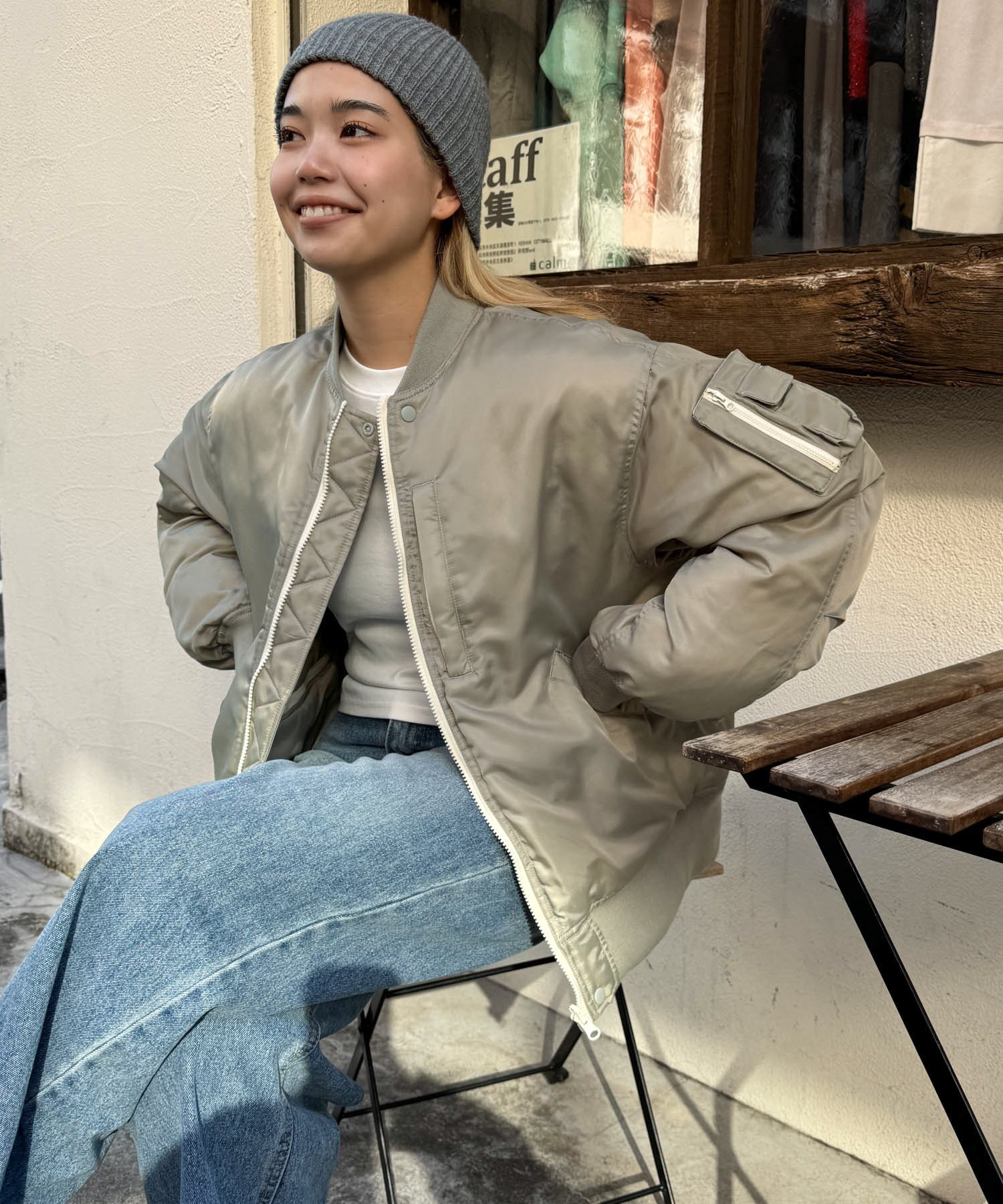 CANAL JEAN｜choice_cnl リバーシブル配色ブルゾン | Rakuten Fashion