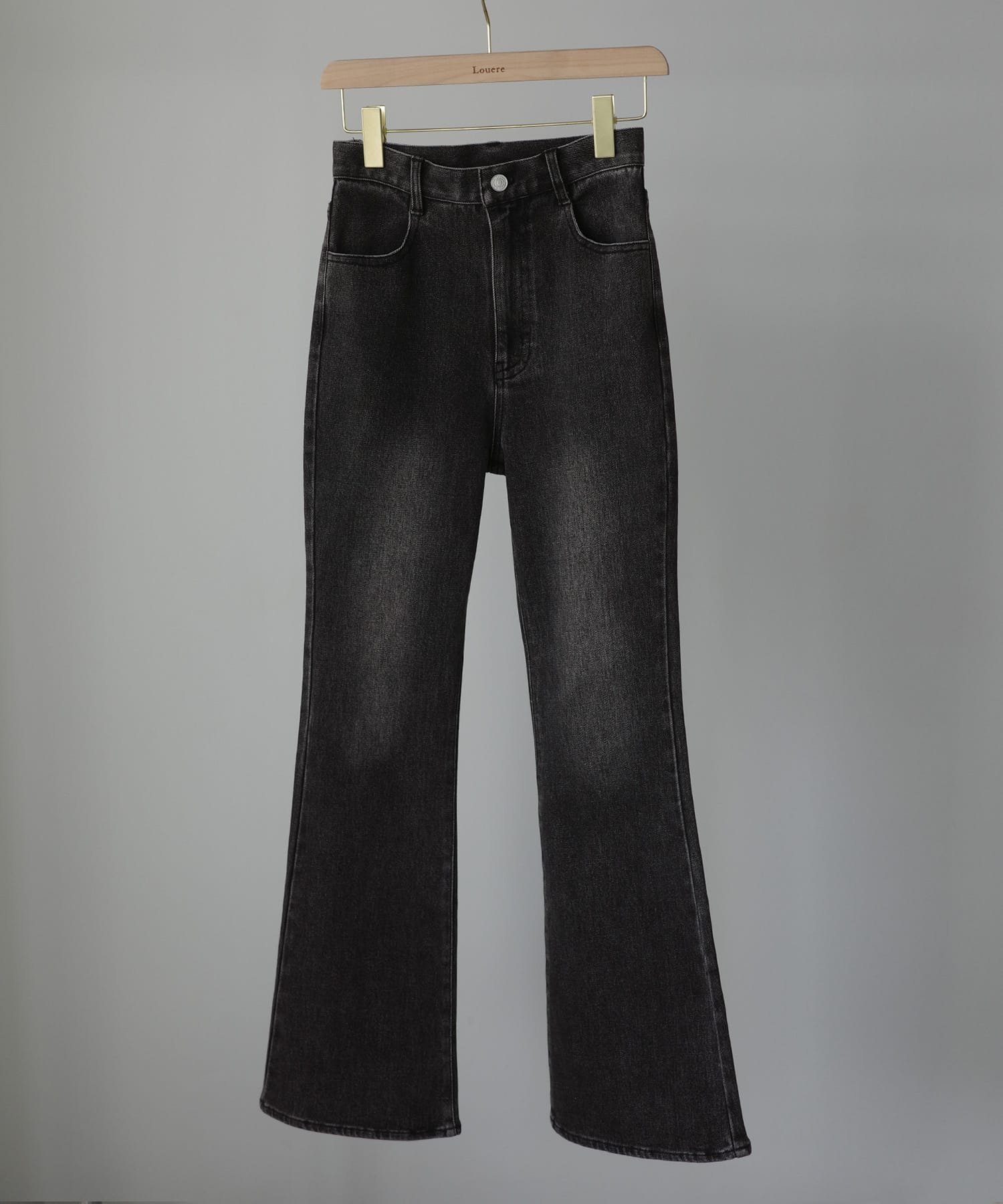 JUNOAH｜Louere ストレッチフレアデニムパンツ | Rakuten Fashion(楽天