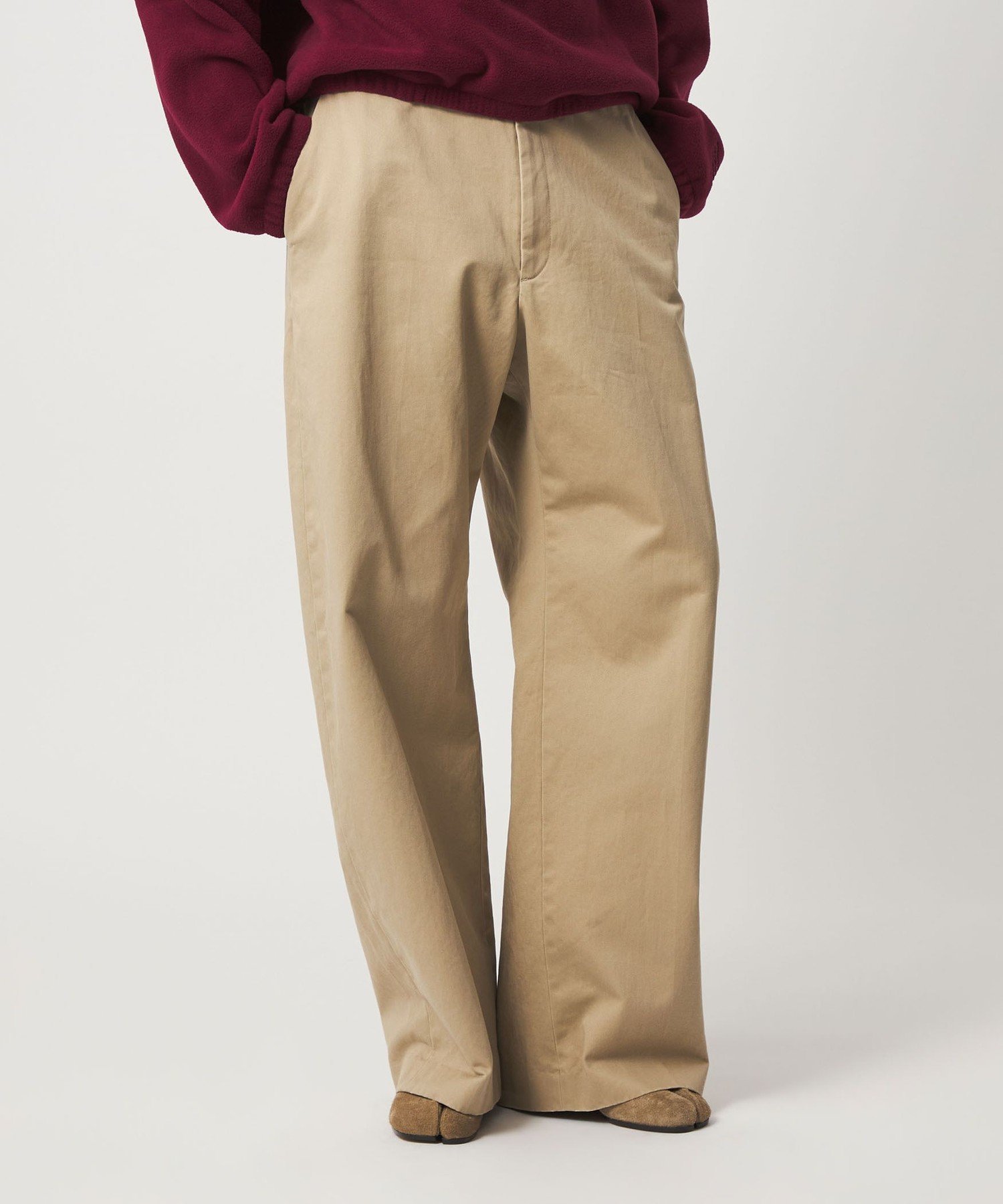 ＜6(ROKU)＞マーベルト コットンチノパンツ 36 アローズ ⭐︎美品⭐︎6(ROKU) コットンチノパンツ マーベルト ベージュ 34