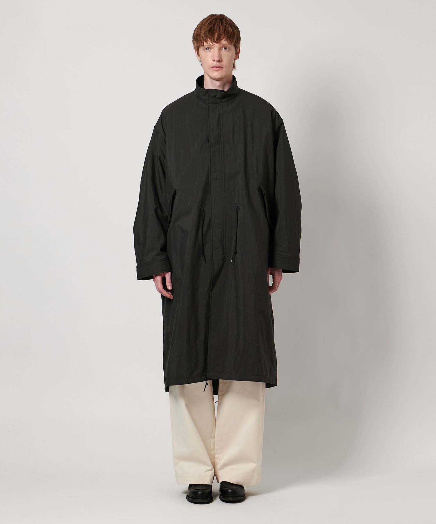 ＜LOEFF＞TCオックス ミリタリー スタンドカラー コート UNISEX LOEFF＞TCオックス ミリタリー スタンドカラー コート UNISEX