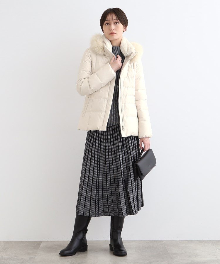 INDIVI｜【リニューアル!/マルチWAY/フォックスファー/ショート丈