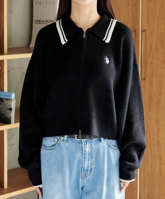 FREAK'S STORE｜襟ライン入り ドライバーズニット 限定展開 25AW