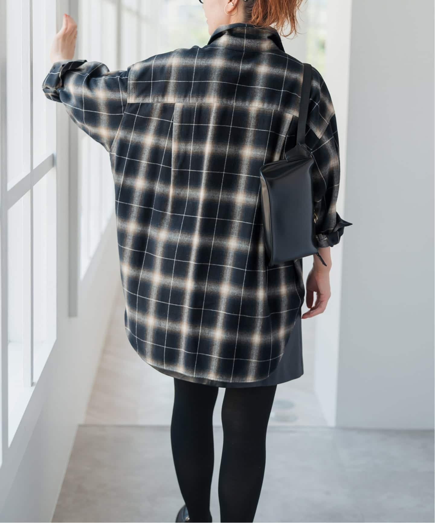 Spick & Span｜メタルボタンオンブレーチェックルーズシャツ | Rakuten