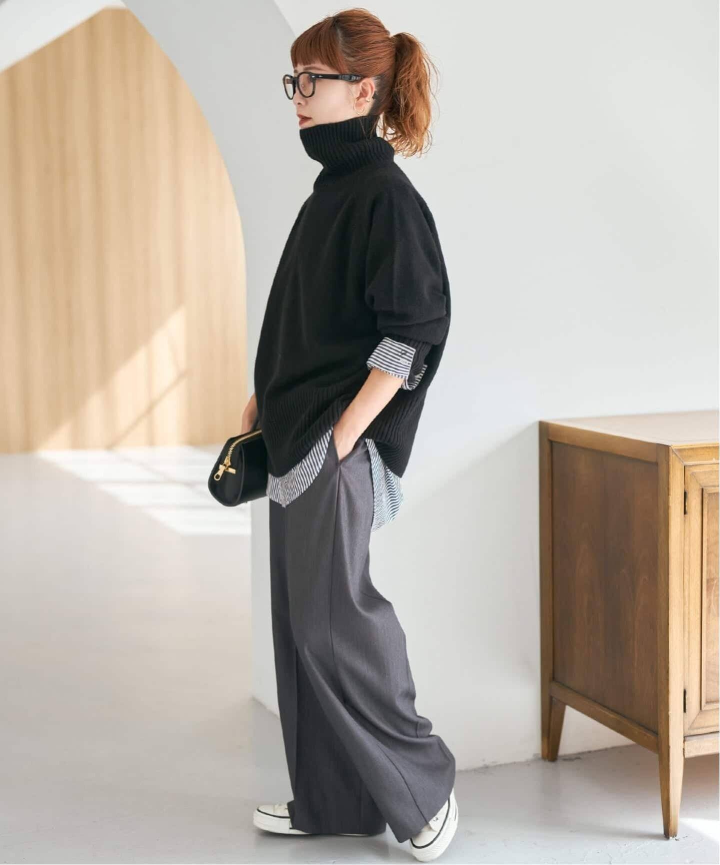 Spick & Span｜ウールカシミヤ ラグランタートルニット | Rakuten