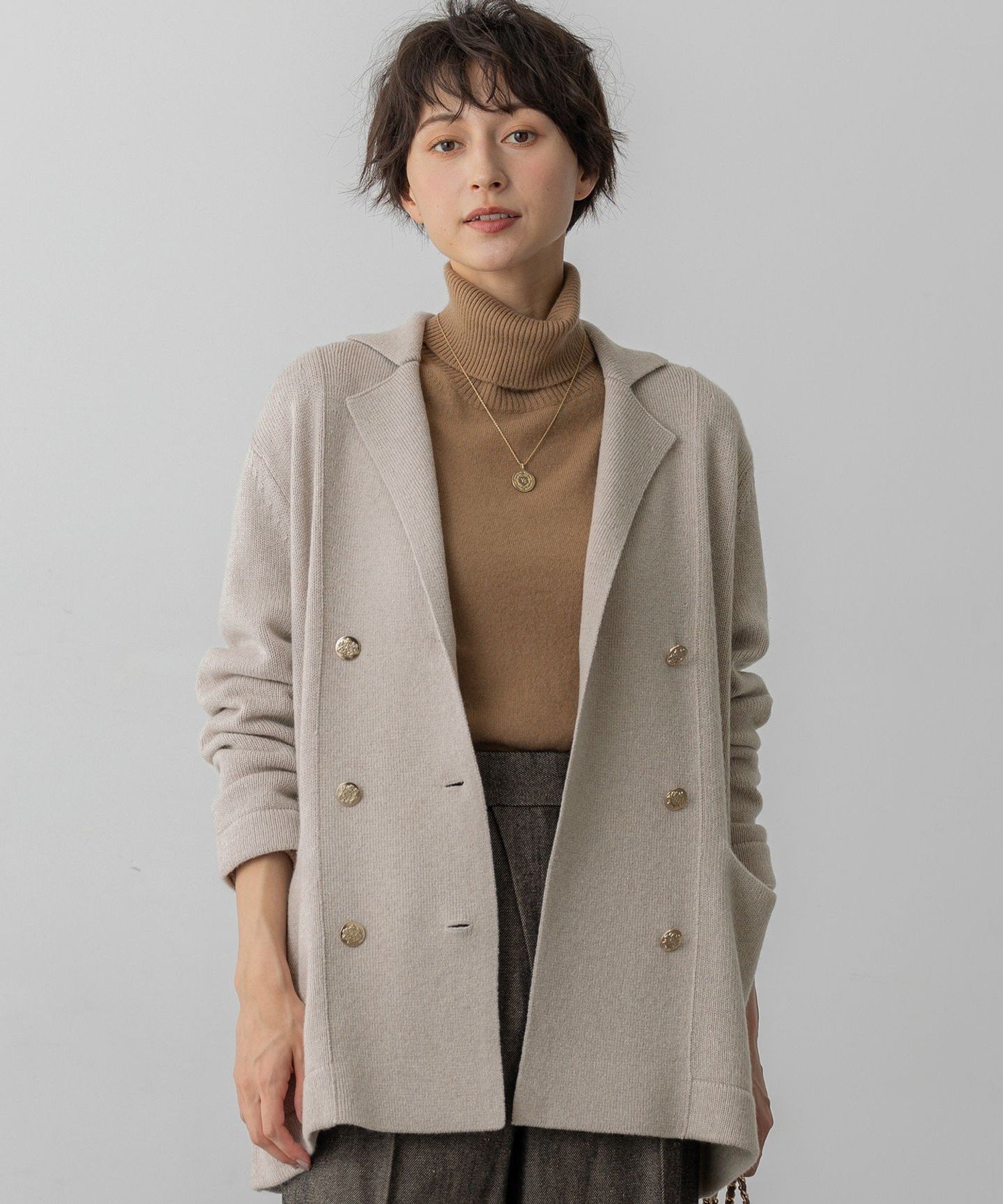 23区｜【見上愛さん着用/Oggi掲載】カシミヤブレンド ニット