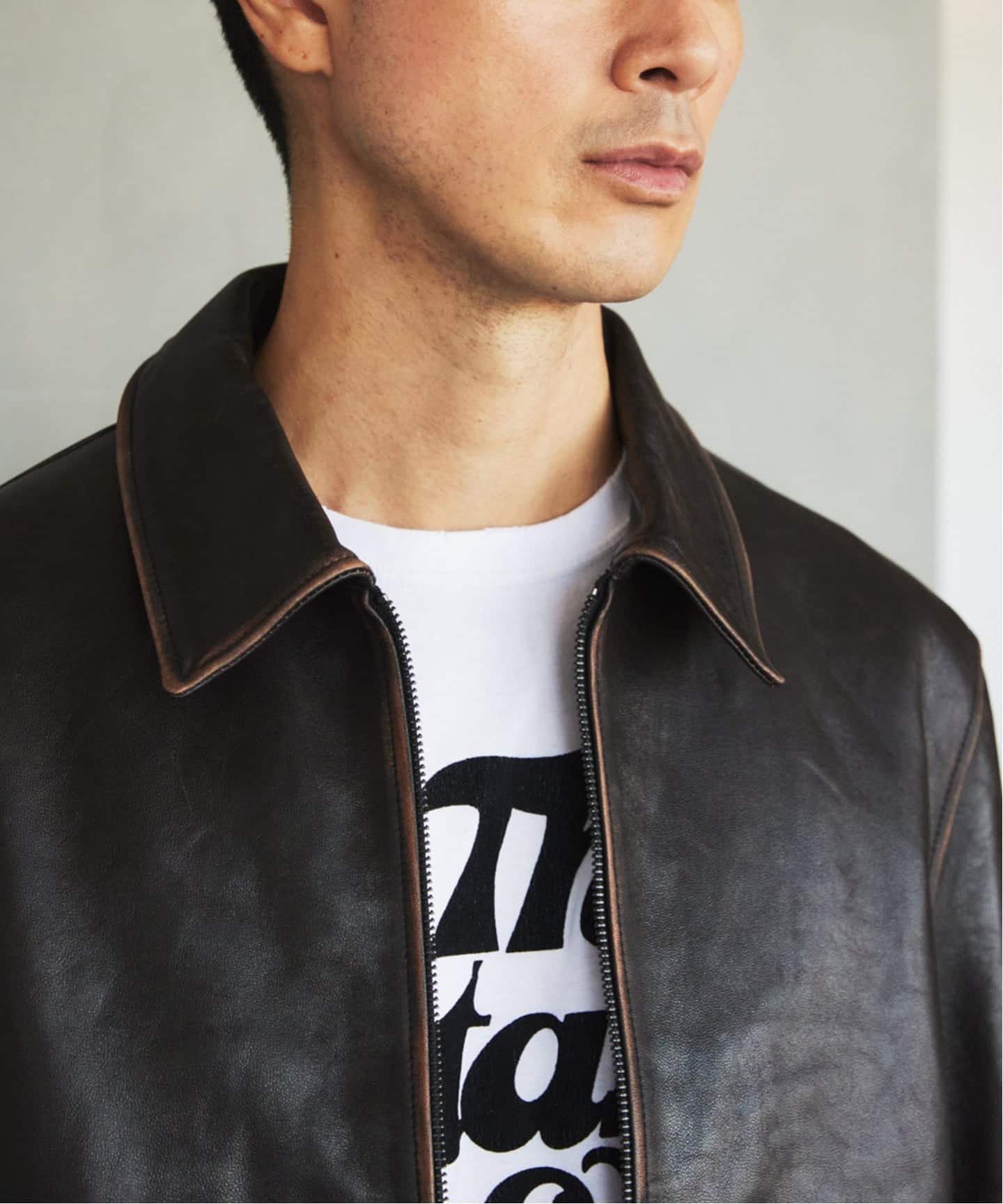 EDIFICE｜ラムレザー フレンチアンティーク ライダースジャケット