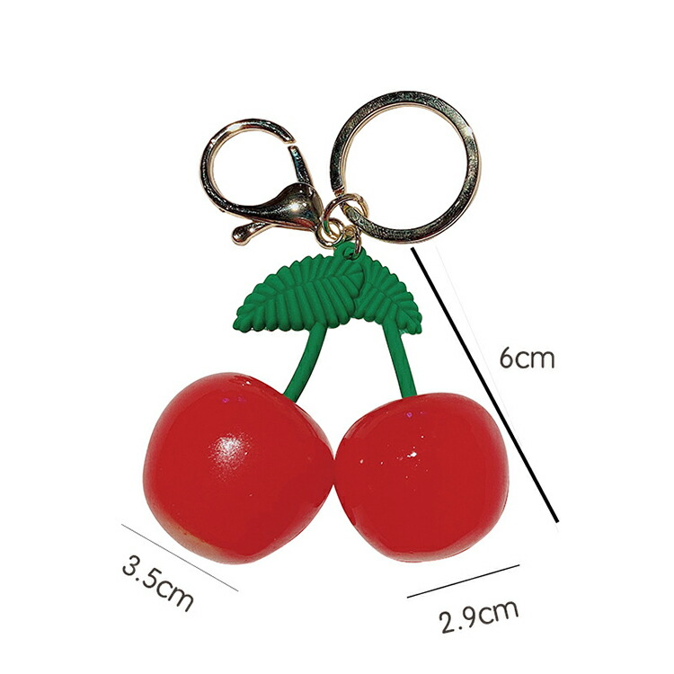 楽天市場】キーホルダー さくらんぼ 韓国雑貨 かわいい チェリー キー