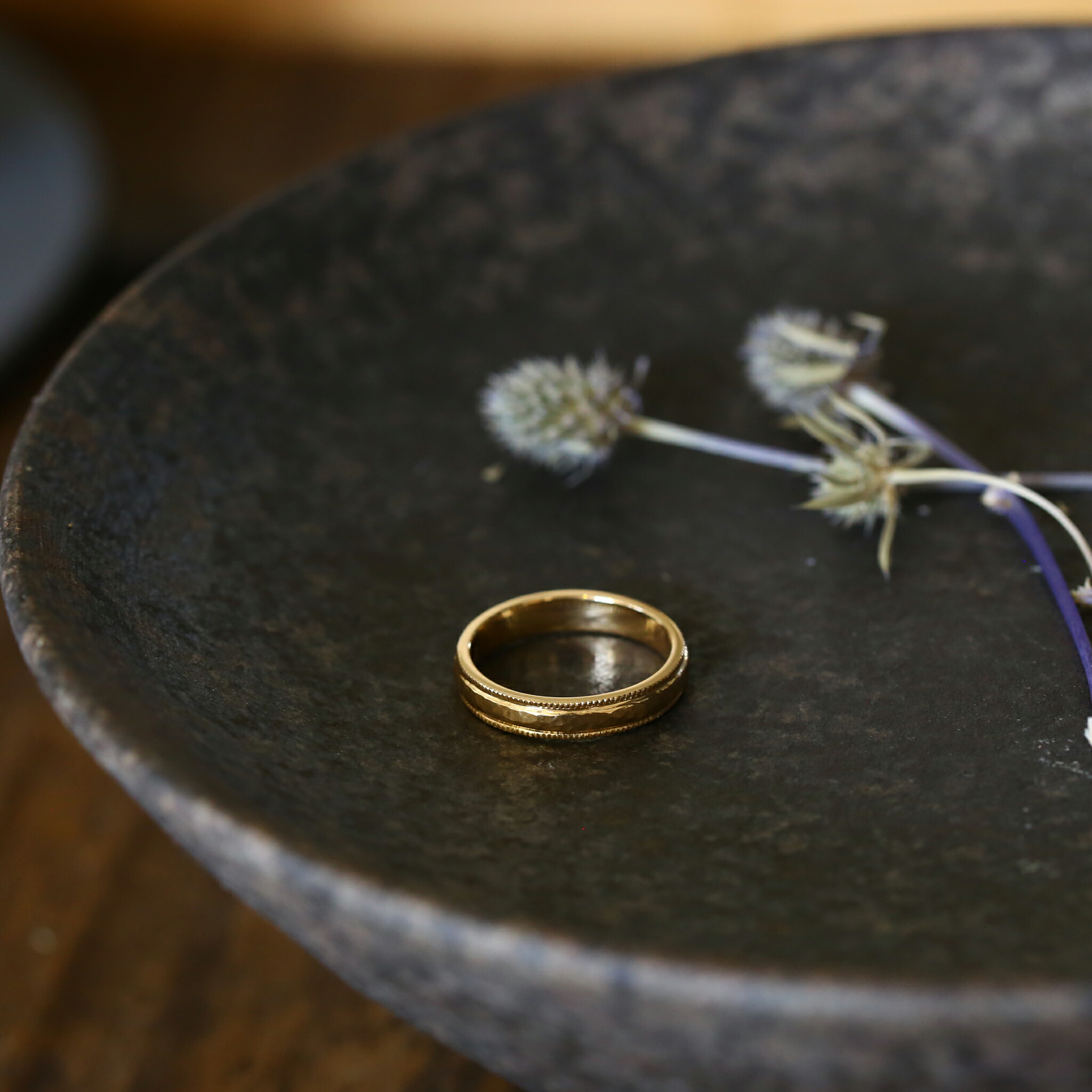 楽天市場】【Broad Ring】 K10/K18/Pt900 つち目 地金 リング 指輪