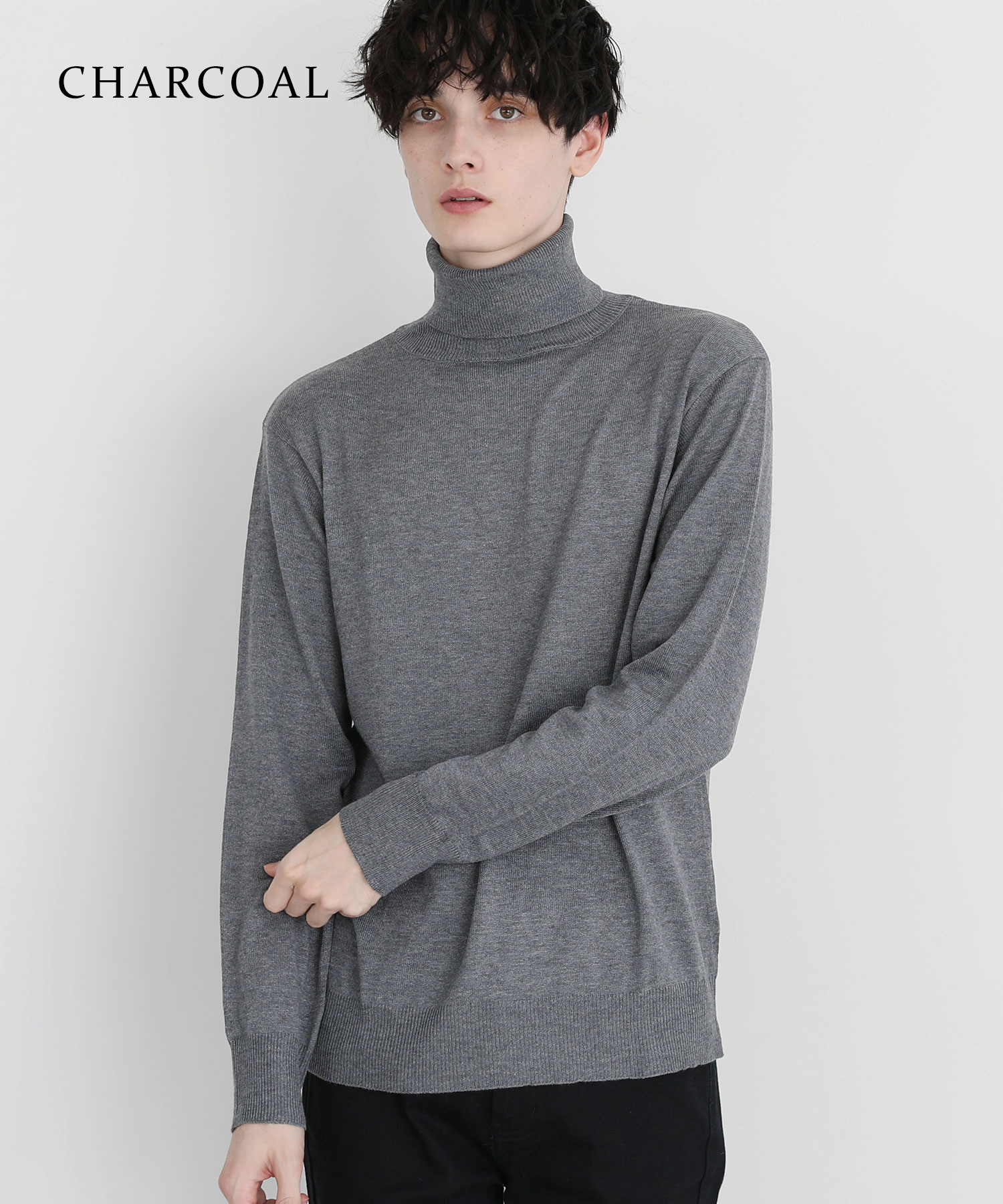 楽天市場】ニット メンズ 12G シープ カシミアライク 天竺