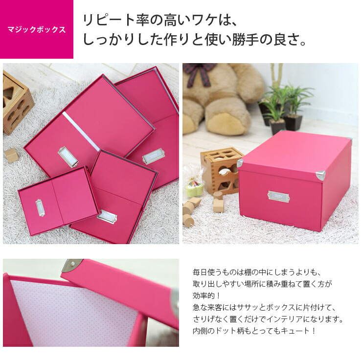 楽天市場】マジックボックス 収納ボックス フタ付き ふた付き 収納