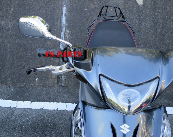 楽天市場】ショートミラーメッキ8mm正ネジ ライブディオZXスーパー