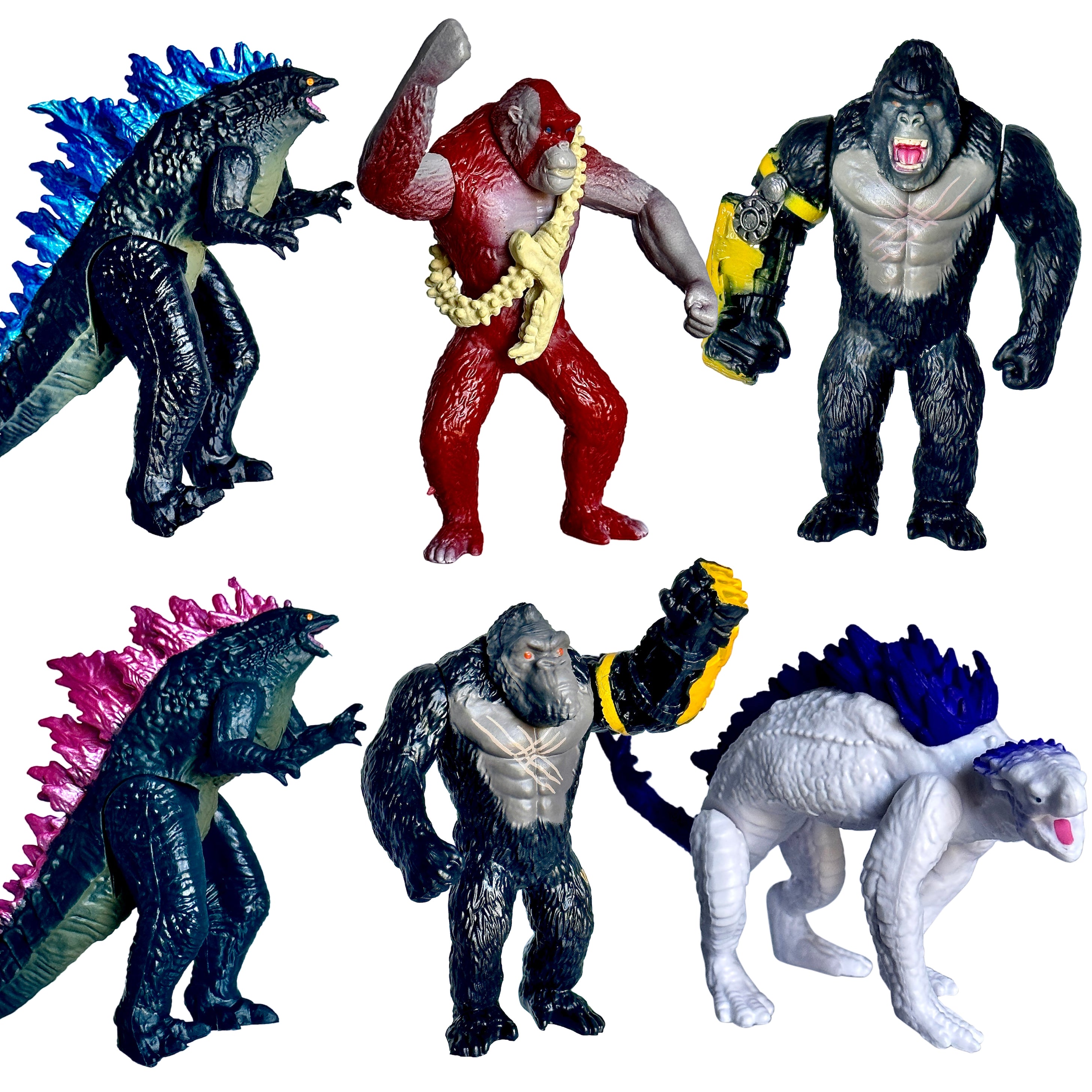 Set of 6 Godzilla x Kong: The New Empire, Toys Action Figures – TwCare