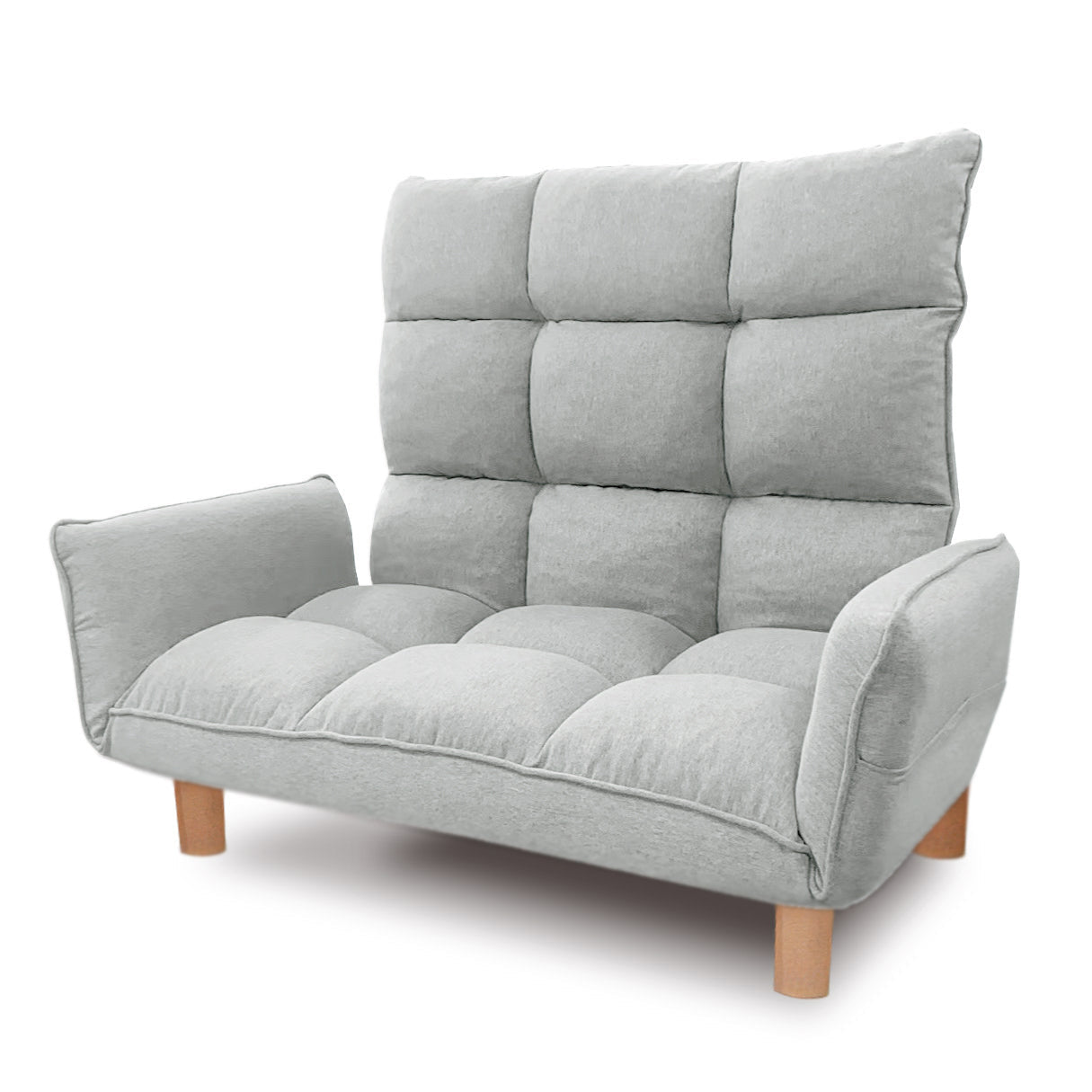 送料無料】2人掛け スーパーハイバックカウチソファ[最大幅151cm] F