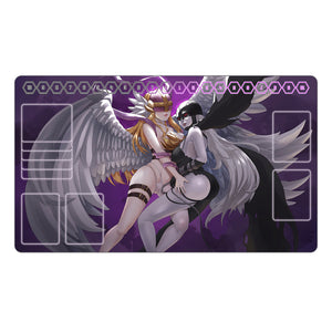 エンジェウーモン＆レディデビモン TCG プレイマット – Usagi Draws