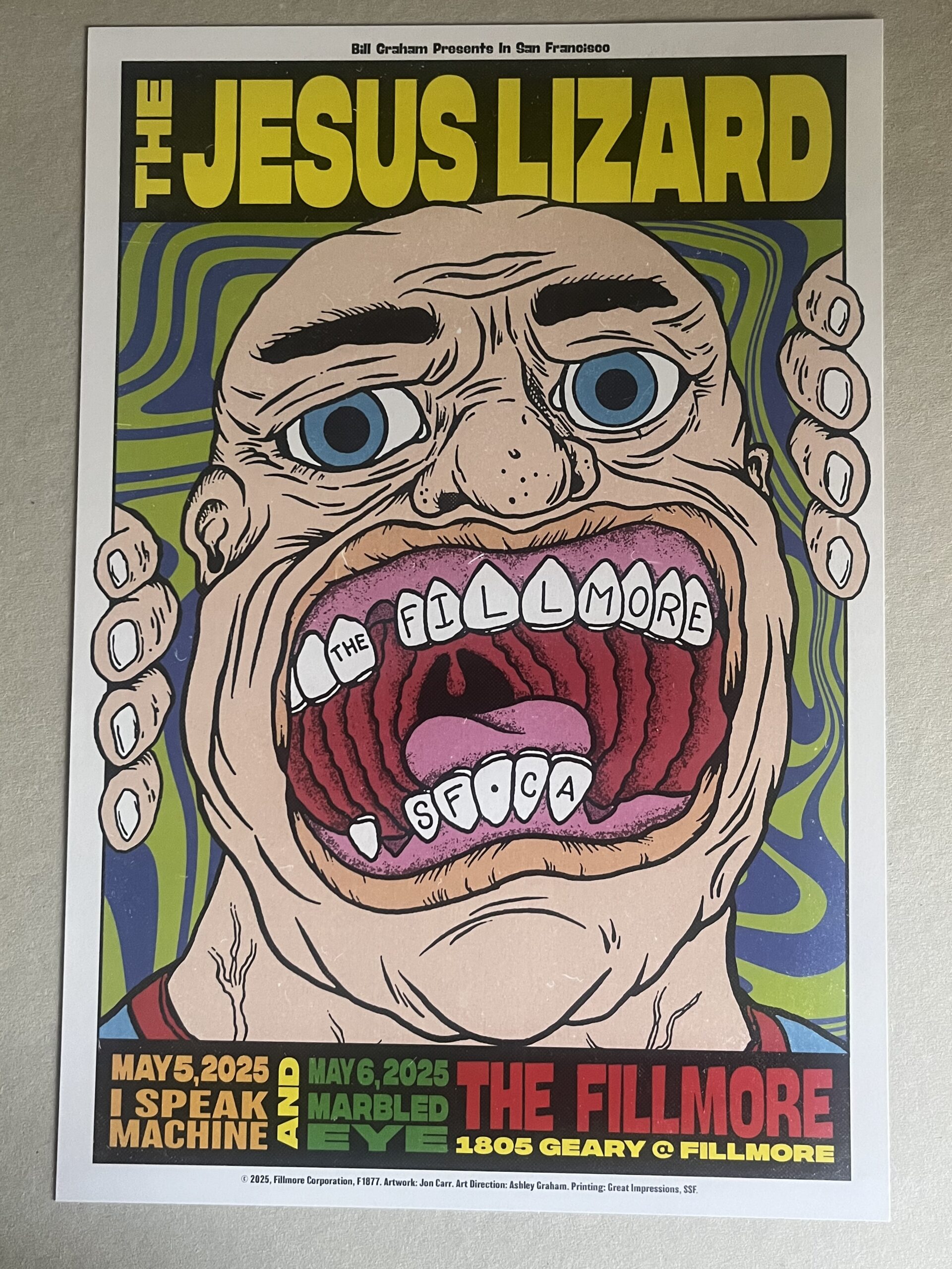 u*0様 TAZ Helmet JESUS LIZARD Poster u*0様 TAZ Helmet JESUS LIZARD