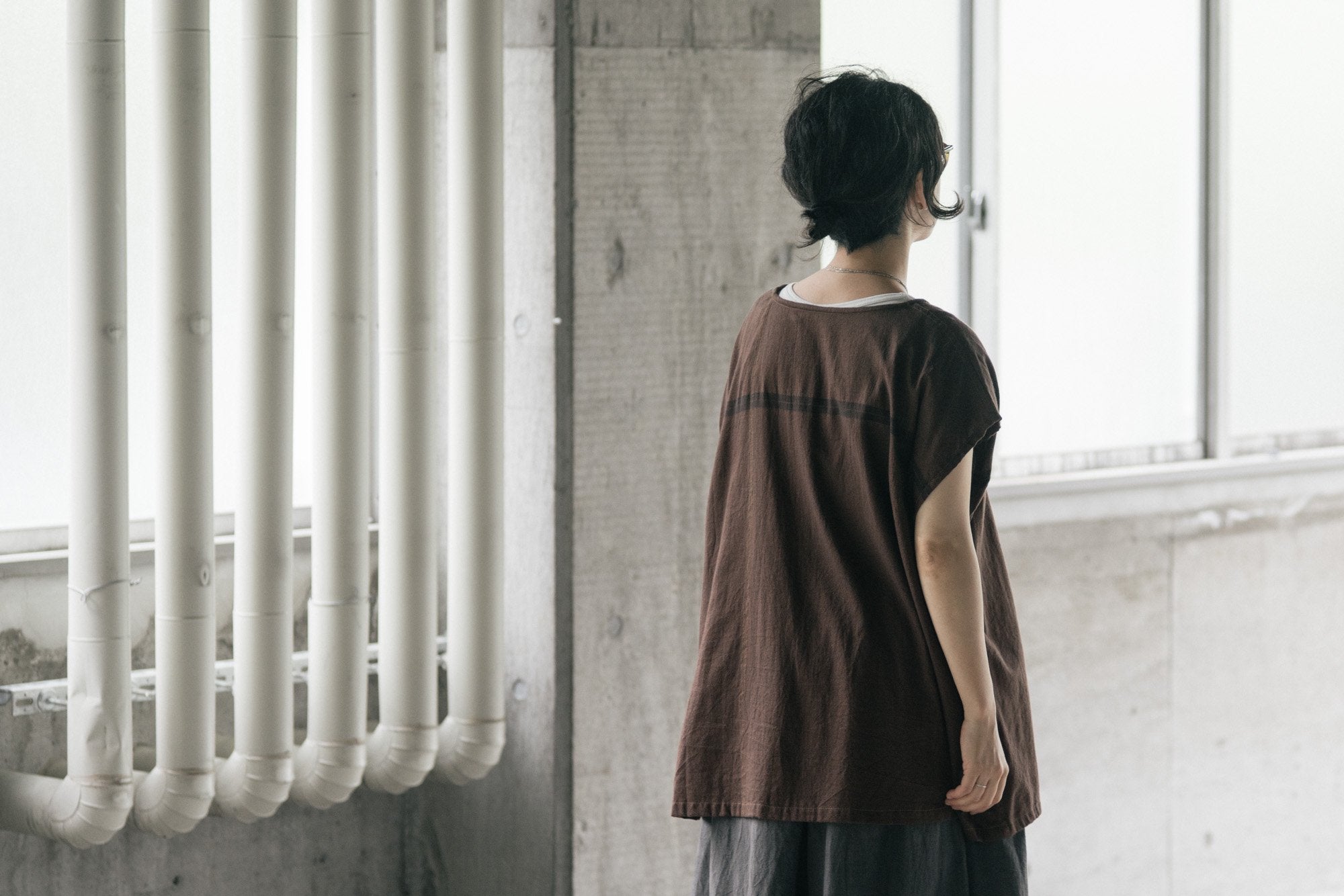 fuwa-T short cotton｜tamaki niime 玉木新雌