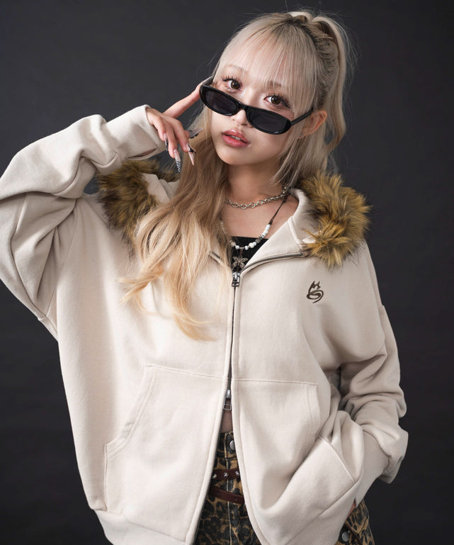 MA55IVE ファーグラフィックZIPパーカー – WEGO ONLINE STORE