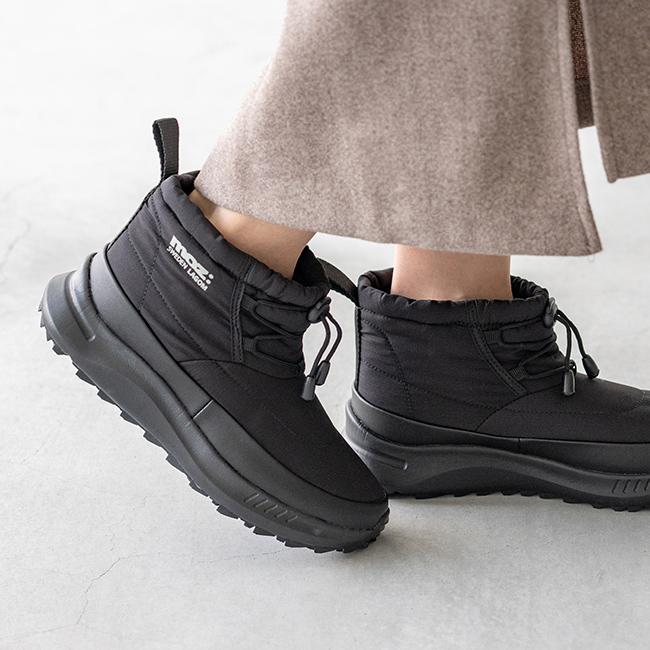 moz (モズ) 防寒・防水 ショート丈 ファースノーブーツ 送料無料