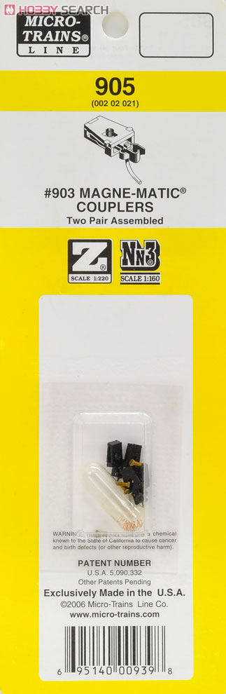 905 】 Z/Nn3 マグネマティック(R)カプラー #903 組立済品 (2両分4個入