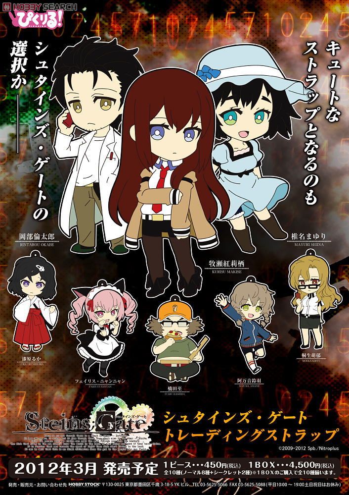 ぴくりる！シュタインズ・ゲート トレーディングストラップ 10個セット