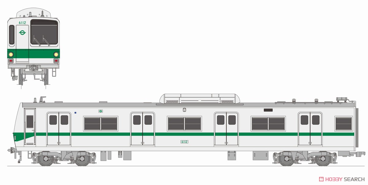 16番(HO) 営団地下鉄/東京メトロ 6000系 1次量産車 6112編成 中間6両B