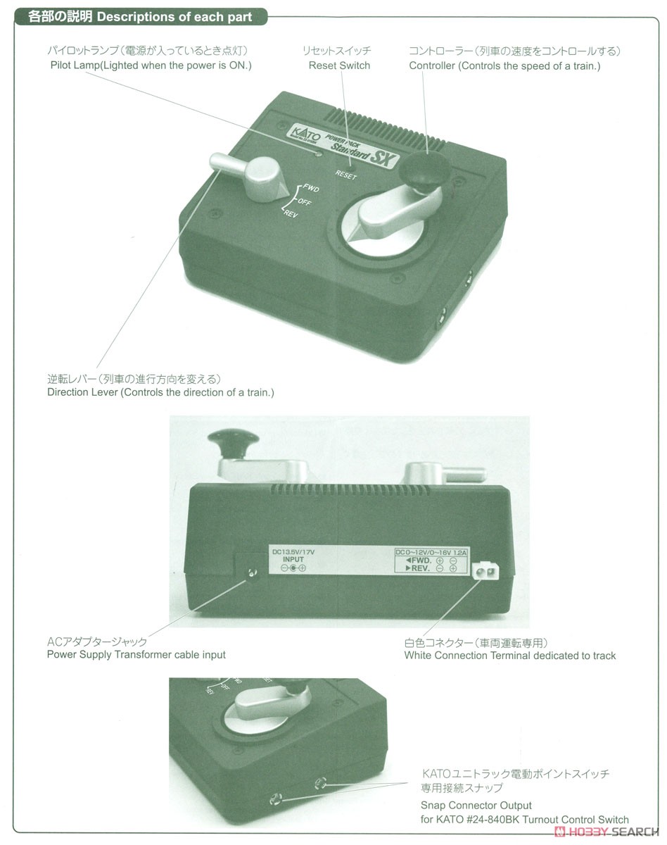 パワーパックスタンダードSX (ACアダプター別売) (鉄道模型) - ホビー