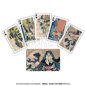 葛飾北斎×初音ミク シリアルナンバー入りA3アクリルパネル 冨嶽三十六