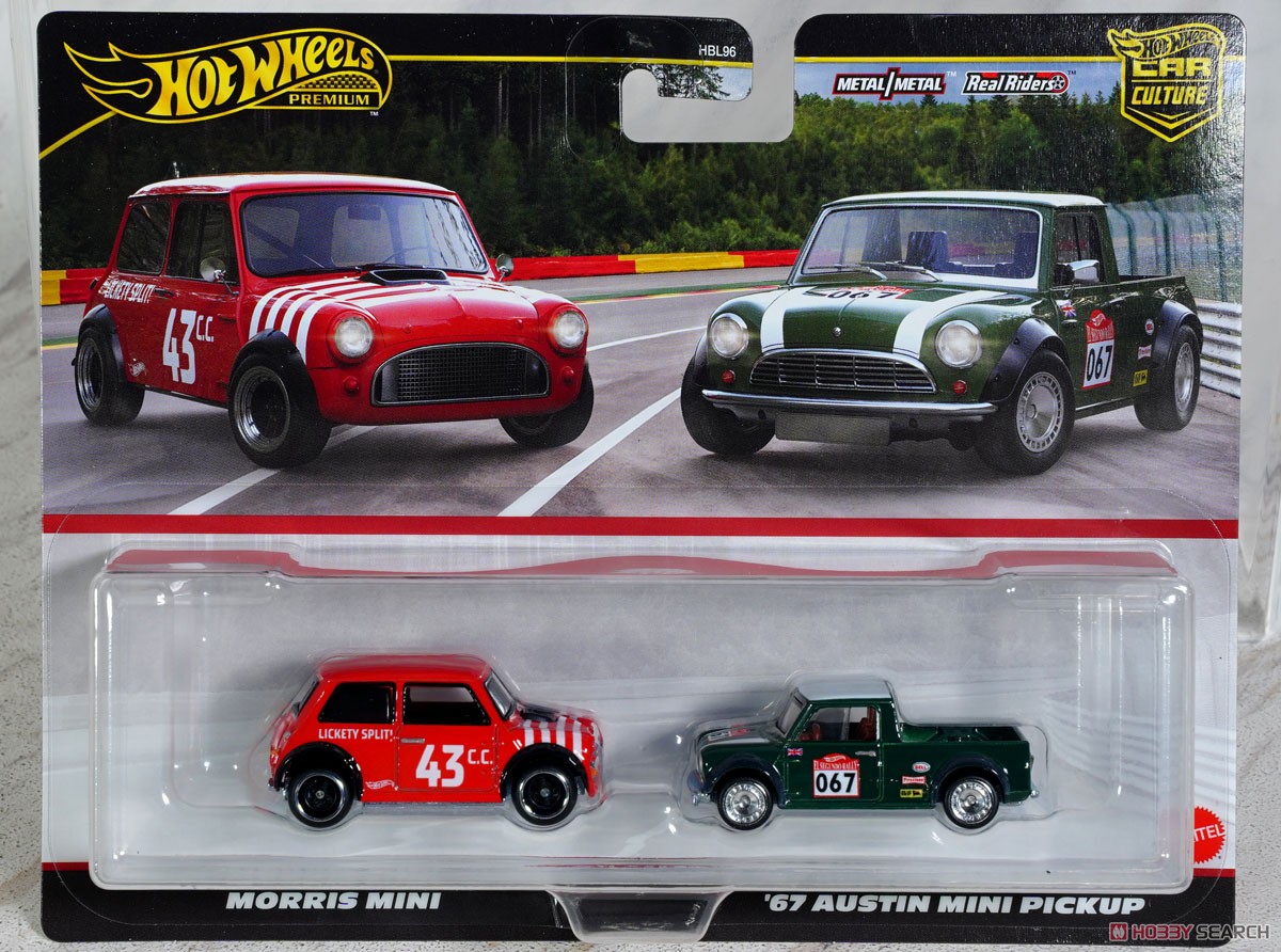ホットウィール プレミアム 2パック モーリス ミニ/`67 オースチン