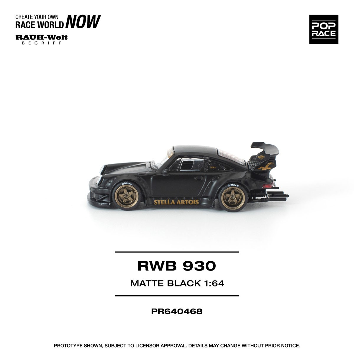 RWB 930 マットブラック「ステラ・アルトワ」 (ミニカー) - ホビー