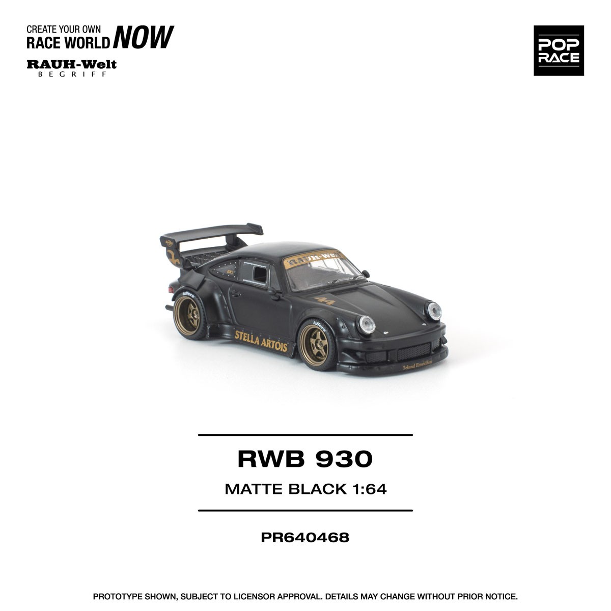 RWB 930 マットブラック「ステラ・アルトワ」 (ミニカー) - ホビー