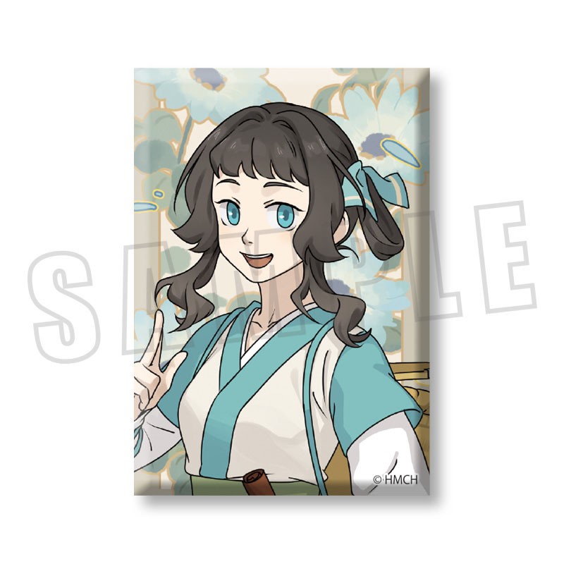 羅小黒戦記 藍渓鎮 外伝 スクエア缶バッジ 清凝 (キャラクターグッズ