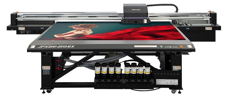 Mimaki JFX200-2513 EX flatbed UV LED printer