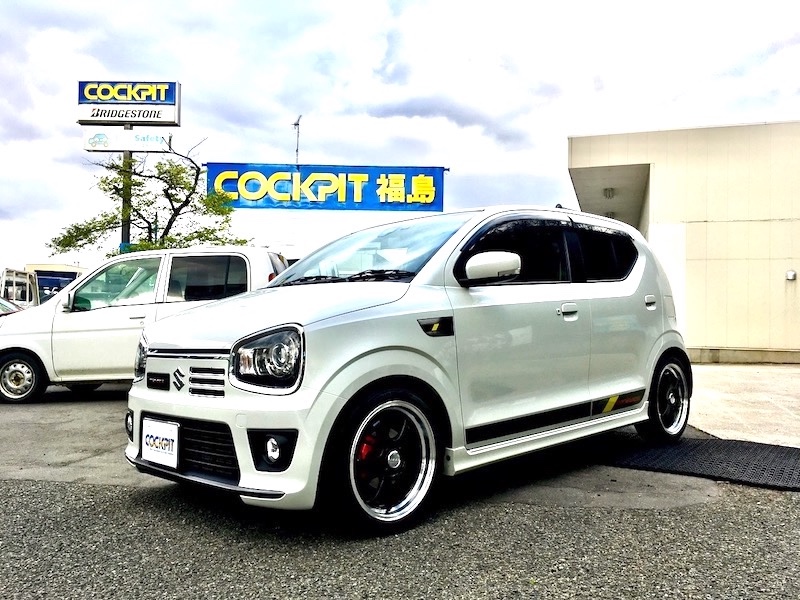 HA36S SUZUKI ALTO WORKS ✖ Firestone FIREHAWK WIDE OVAL ✖ RAYS