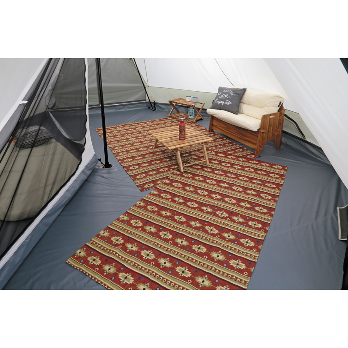 CSネイティブ ラグ1820(レッド) - アウトドア・キャンプ用品