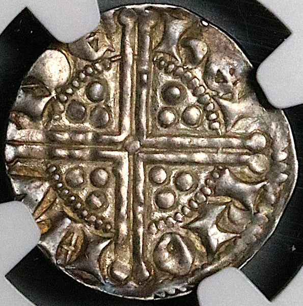 1250 NGC MS 62 Henry III England Long Cross Penny Silver Coin S