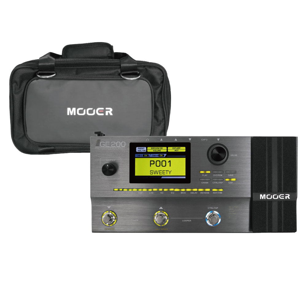 Mooer GE200 マルチエフェクター 専用キャリーケース SC-200付き