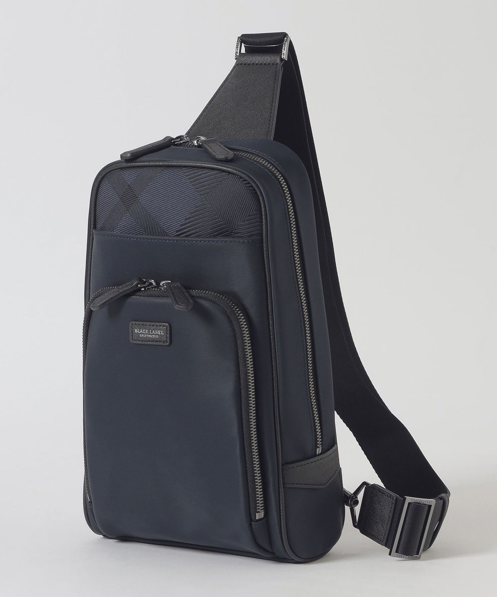 ナイロンコンビカルゼシャドークレストブリッジチェックビジネスボディ