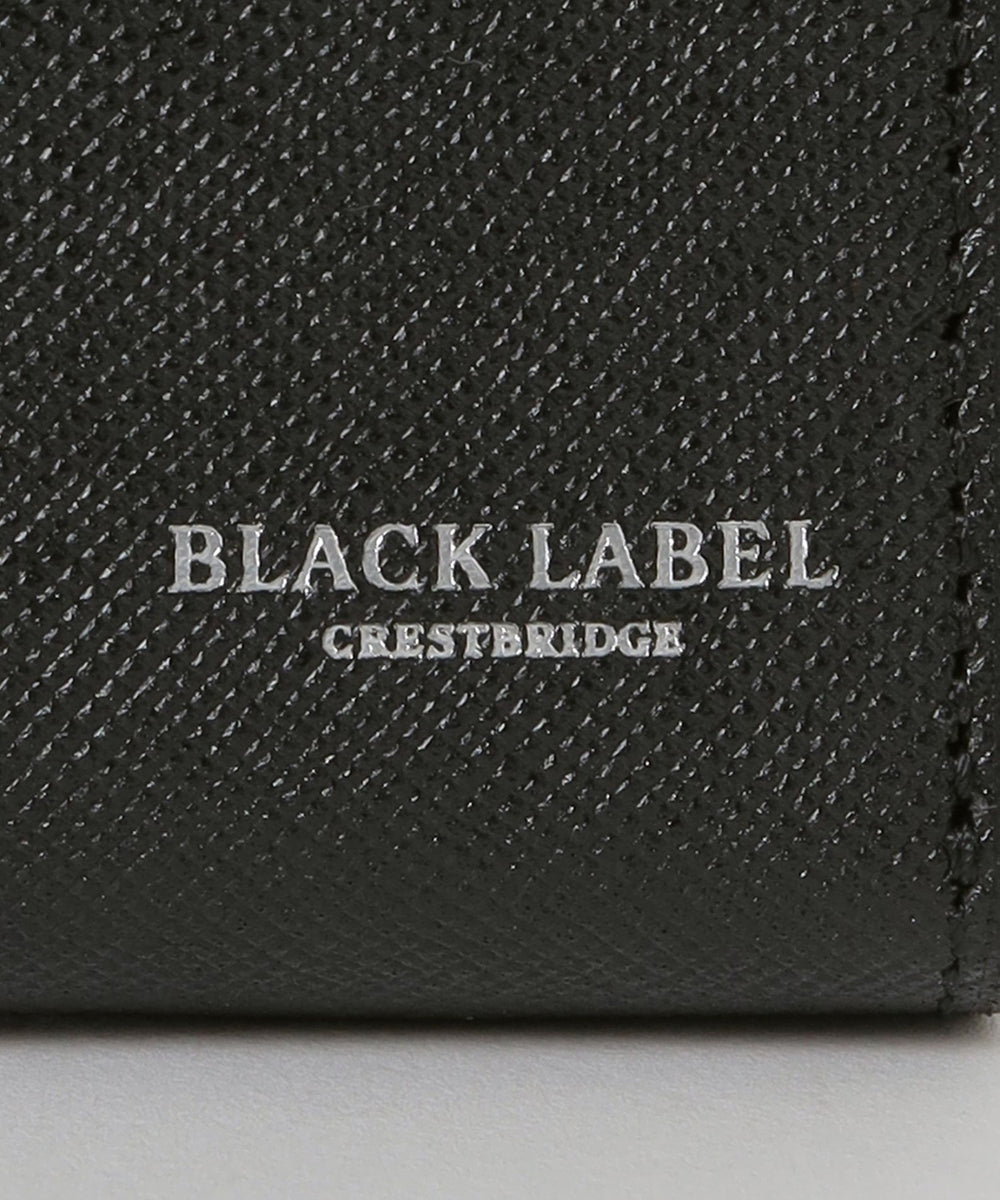 バイカラークレストブリッジチェックラウンドジップウォレット