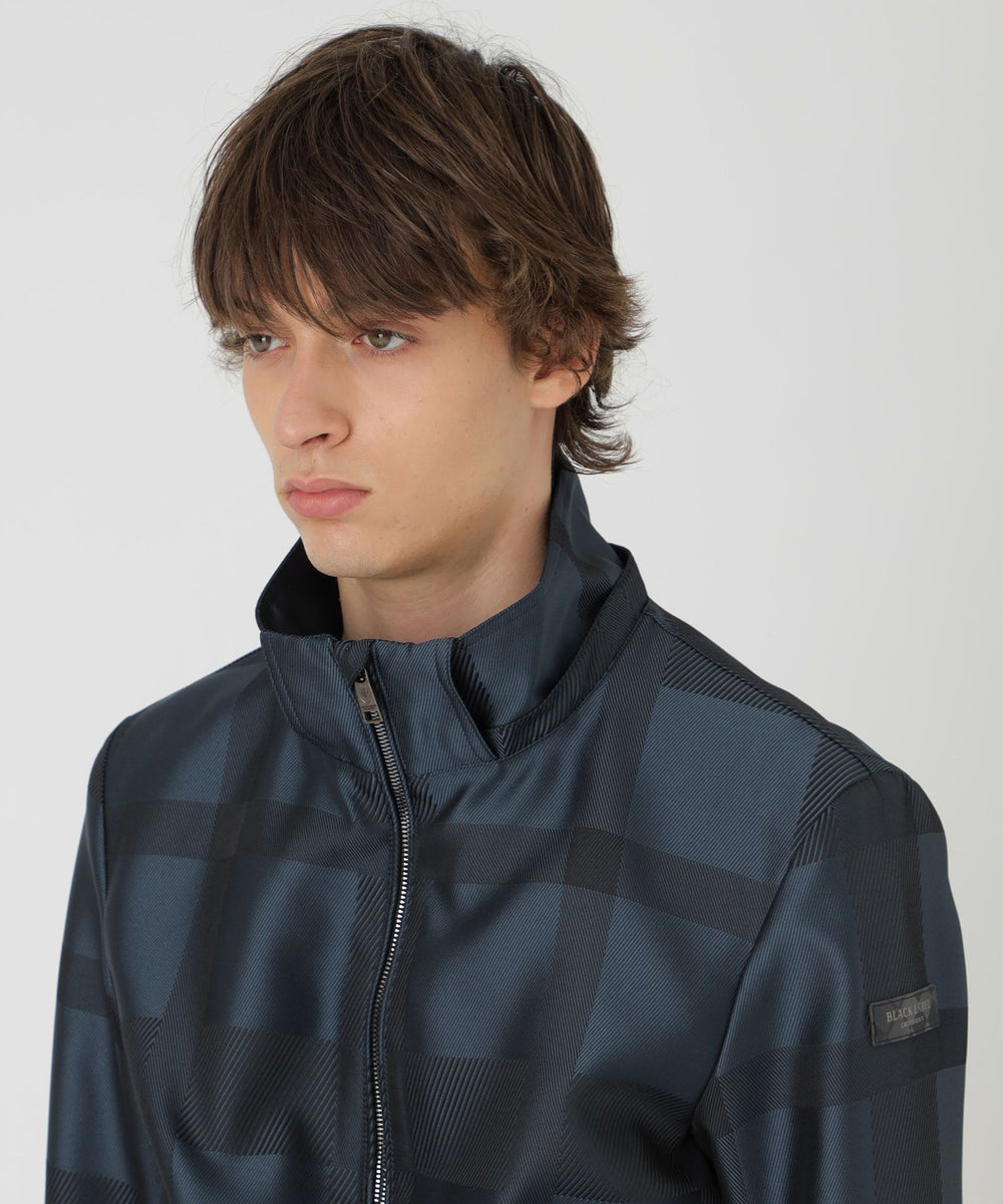 シャドーチェックカルゼパーカー（ブルゾン）｜BLACK LABEL