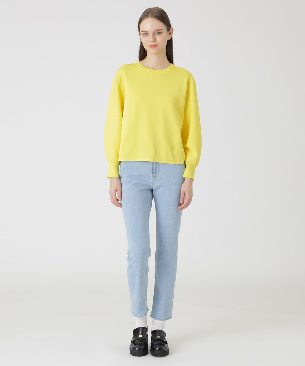 コットンポリエステルスムースニットプルオーバー（ニットウェア