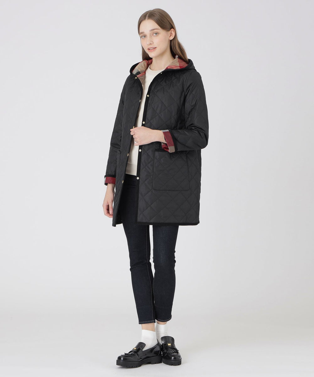 取扱店舗限定】ナチュラルタフタキルティングコート（コート）｜BLUE