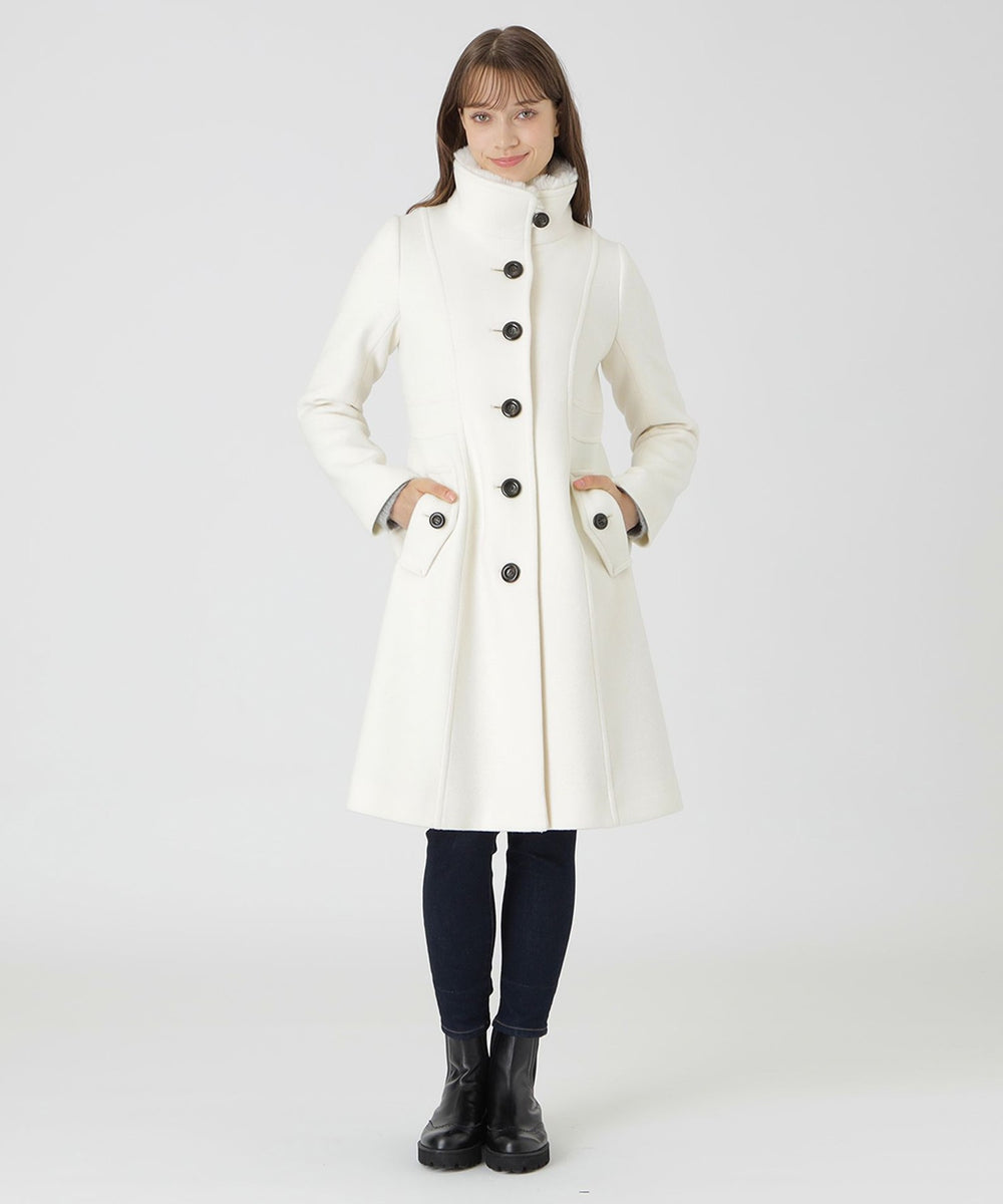 ファインダブルビーバースタンドカラーコート（コート）｜BLUE LABEL