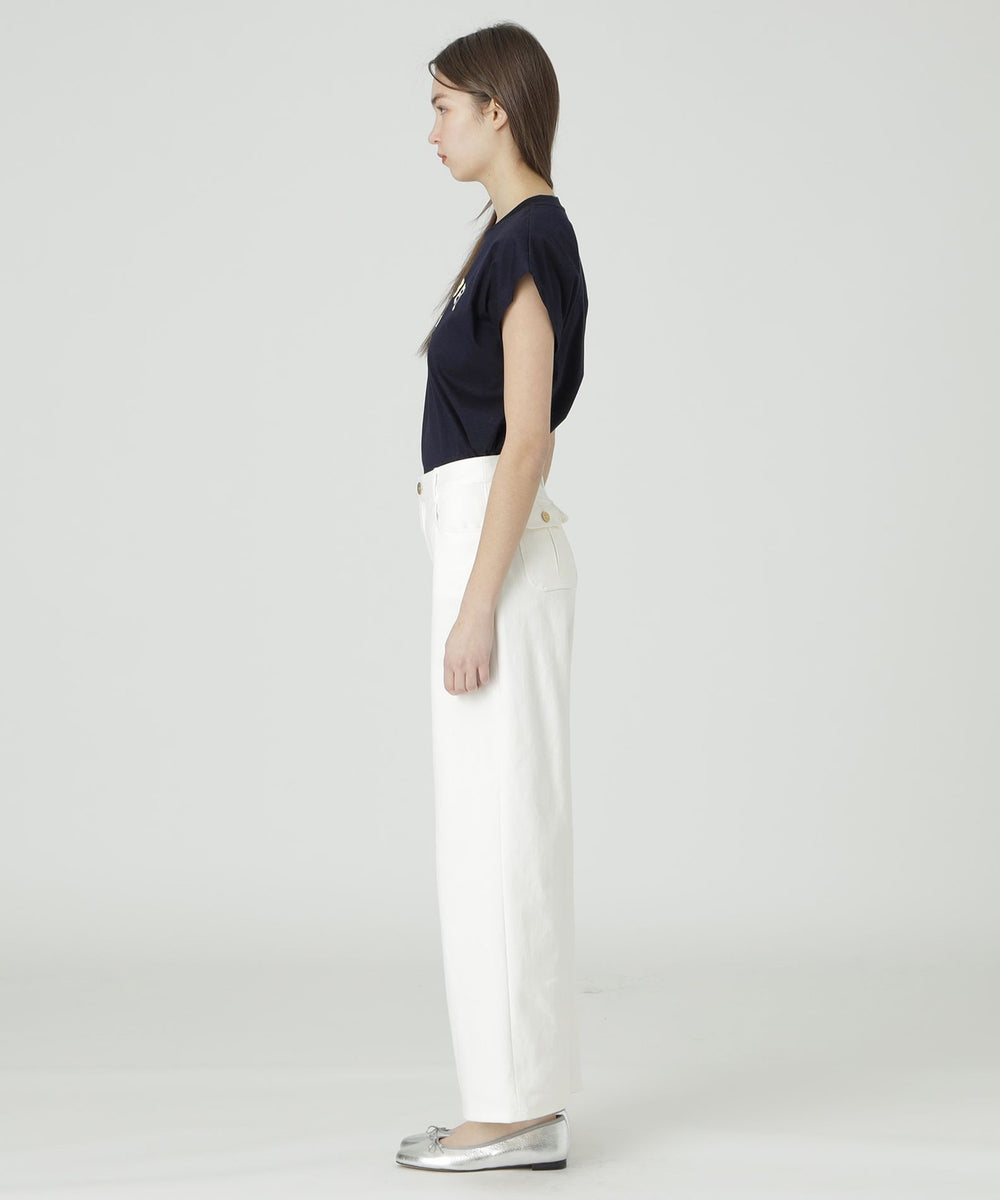 一部店舗限定】ストレッチデニムワイドパンツ（パンツ）｜BLUE LABEL