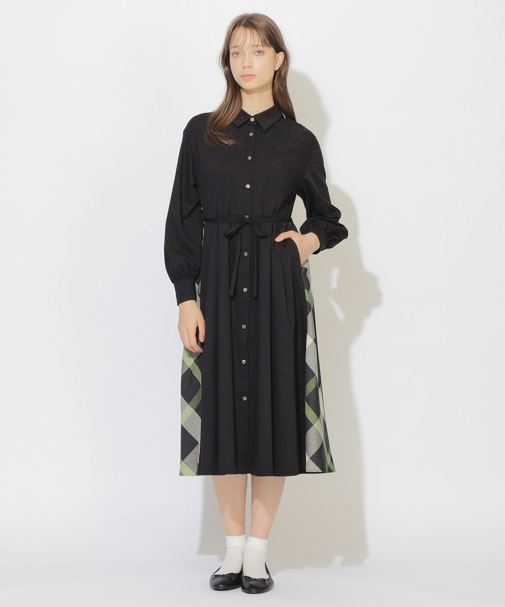サイドチェック切替タックシャツワンピース（ドレス）｜CB CRESTBRIDGE