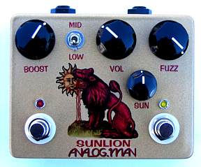 Analog Man Sun Lion Fuzz Booster Pedal