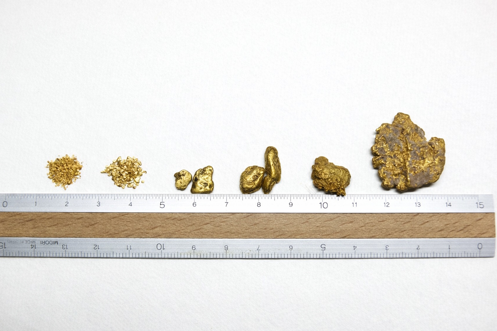 天然砂金の実物写真集｜日本産・海外産の砂金画像と鑑別ポイント