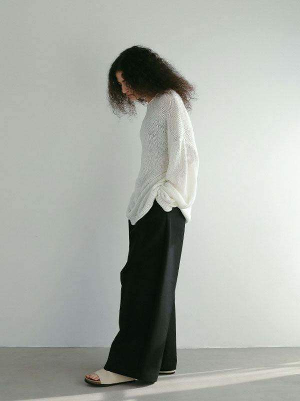 ETRE TOKYO - リネンボトルネックローゲージニットプルオーバー