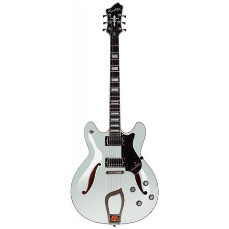 Hagstrom Viking Deluxe 6 String Semi-Hollow Electric Guitar, White